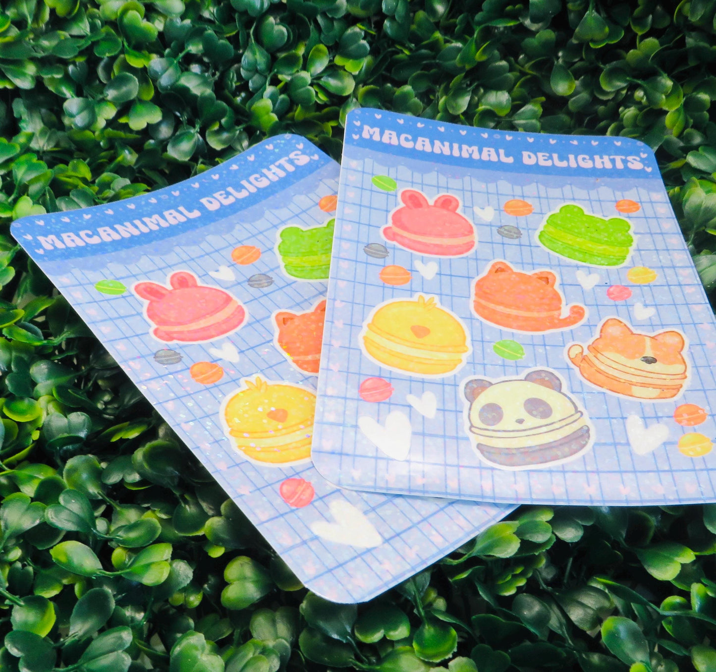 Macanimal Delights Sticker Sheet – Kawaii Animal Macaron Stickers for Planners, Journals & Crafts