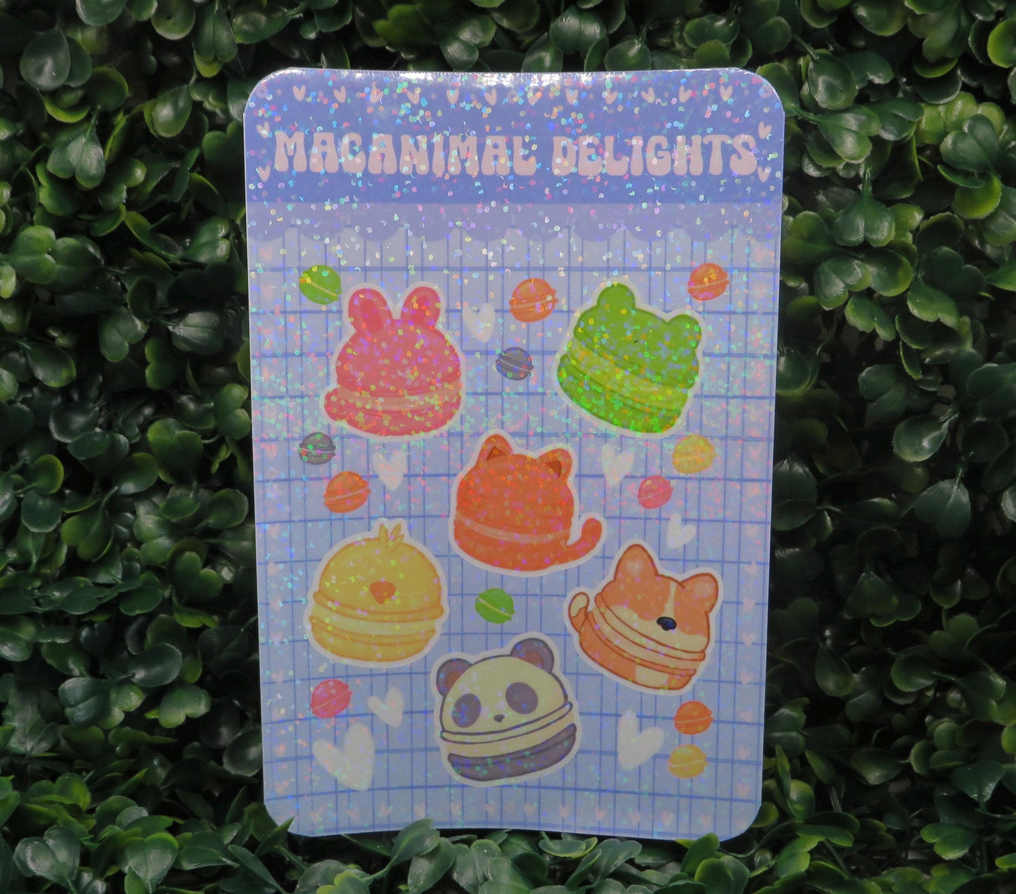 Macanimal Delights Sticker Sheet – Kawaii Animal Macaron Stickers for Planners, Journals & Crafts