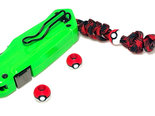 Poke-bead 4 Pack – 3D Printed Paracord Charms for Lanyards, Hoodies & More | Geek Culture Accessory