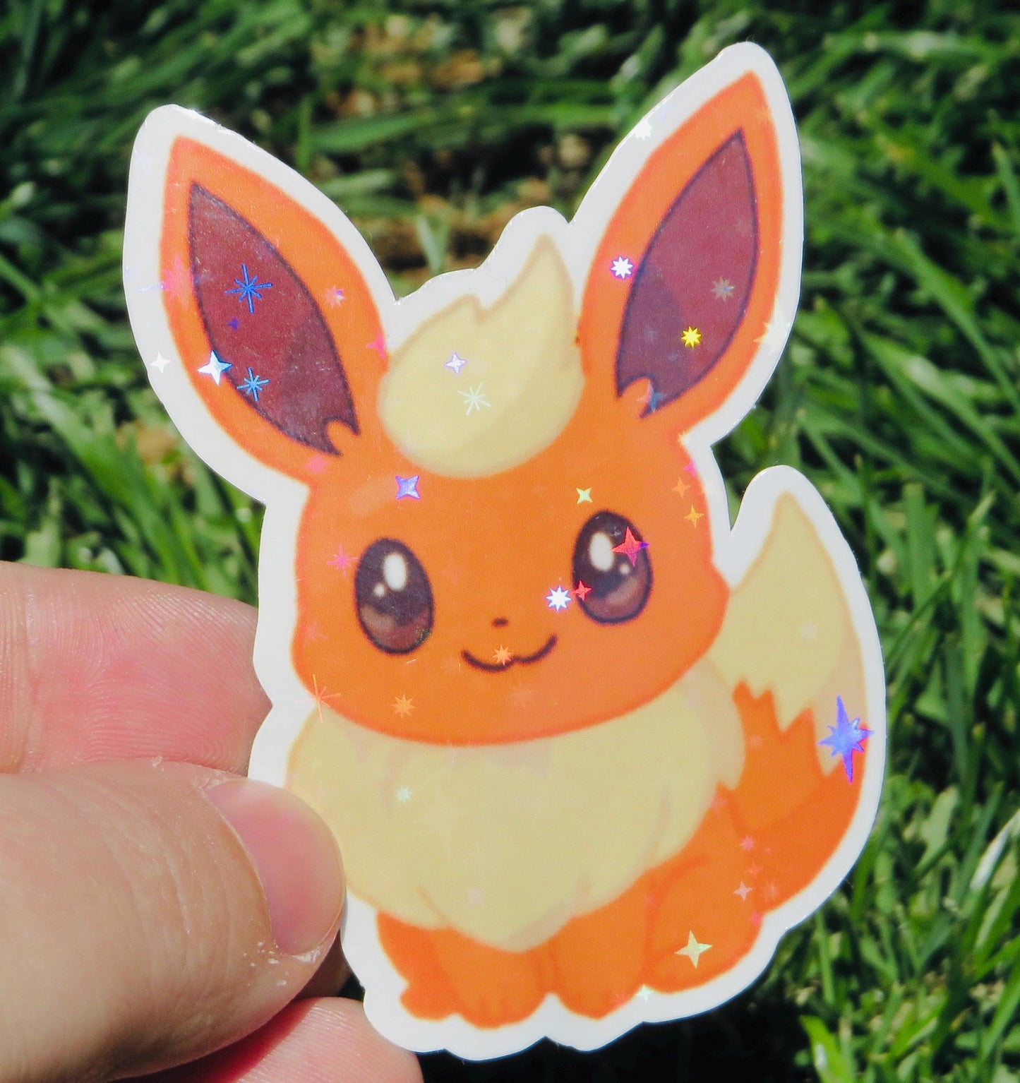 Sparkly Eeveelution Holographic Stickers